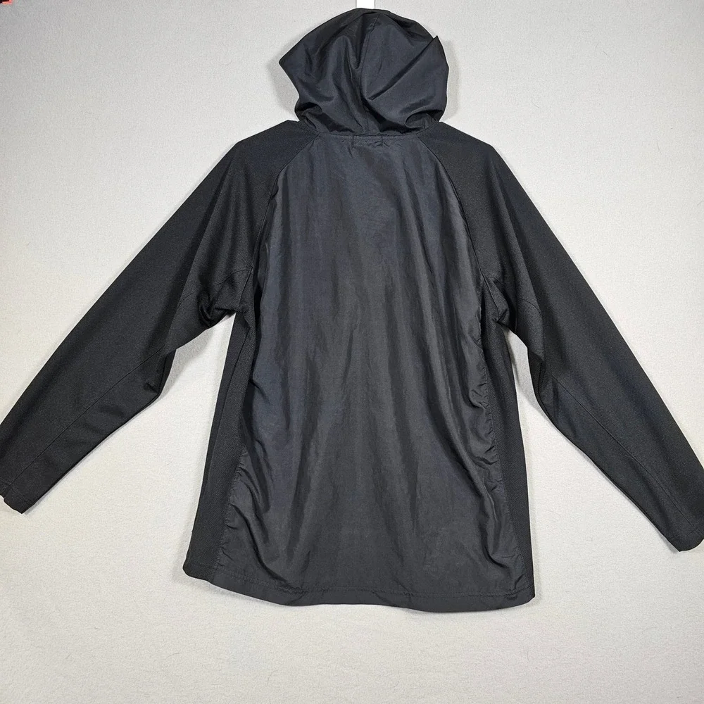 Lotto Italian Sport Design Men Black Camo Quarter Zip Hooded Windbreaker Size LL - Picture 8 of 13